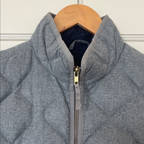 J. Crew Charcoal Quilted Vest - Picture 2 of 6